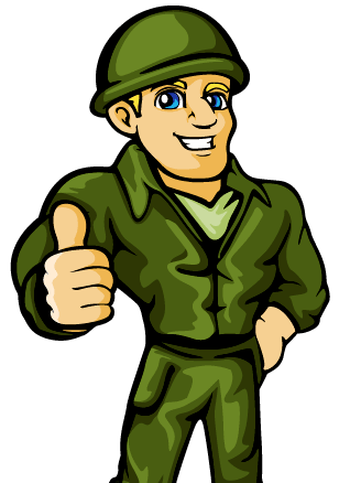 Cropped JUNK ARMY Mascot Soldier No Shadow